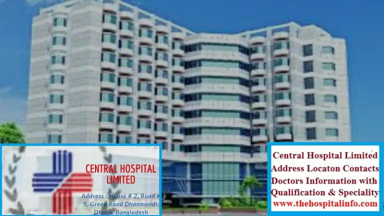 CENTRAL HOSPITAL Dhanmondi DHAKA address and doctor list