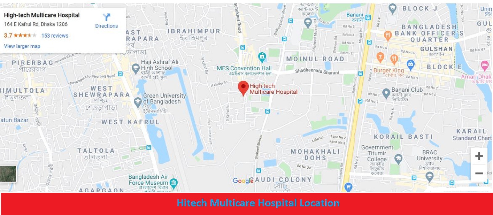 Hitech Multicare Hospital Limited Location