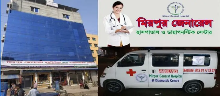 Mirpur General Hospital & Diagnostic Center address & doctor list
