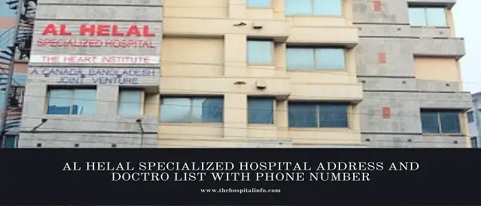 al helal specialized hospital address and doctor list