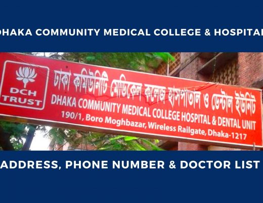 Dhaka Community Medical COllege Hospital Address Doctor LIST