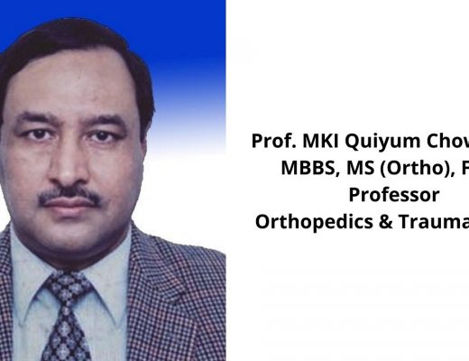 Prof M K I Quiyum Chowdhury Specialist in orthopedics