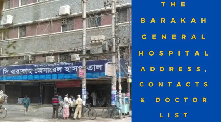 The BARAKAH General Hospital DOCTOR LIST address contacts