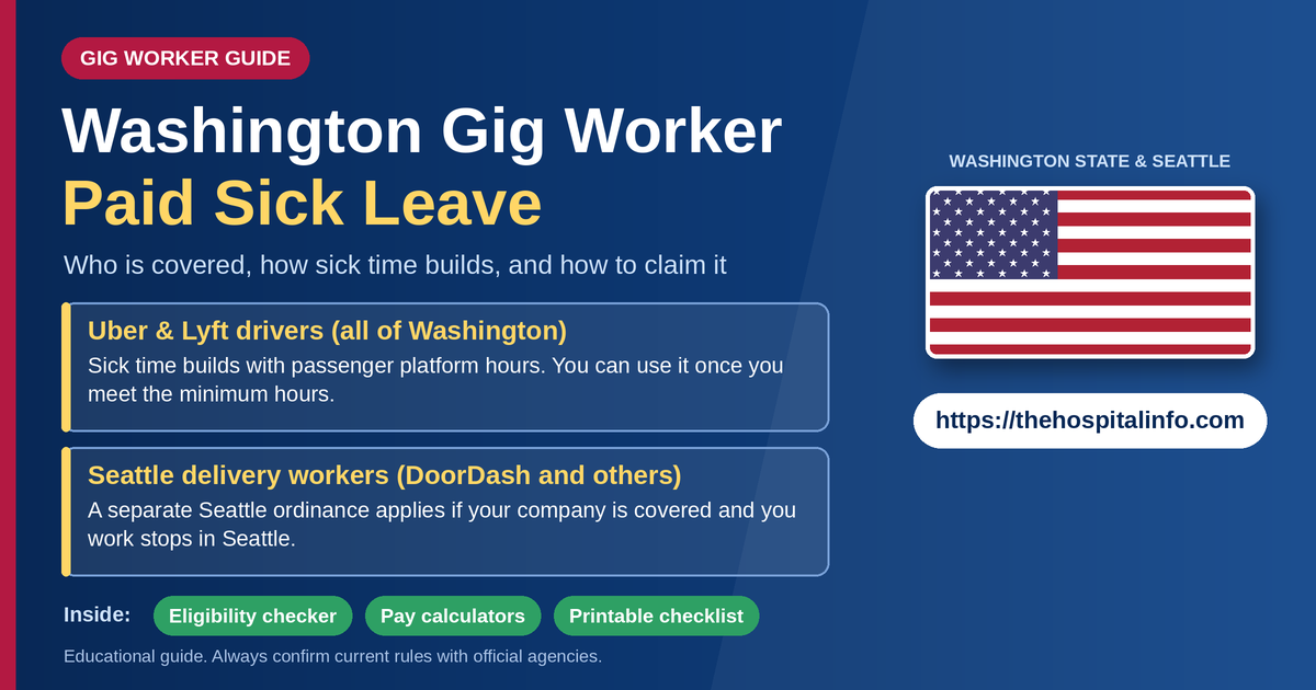 Washington gig worker paid sick leave free calculator and eligibility checker for 2026–2027